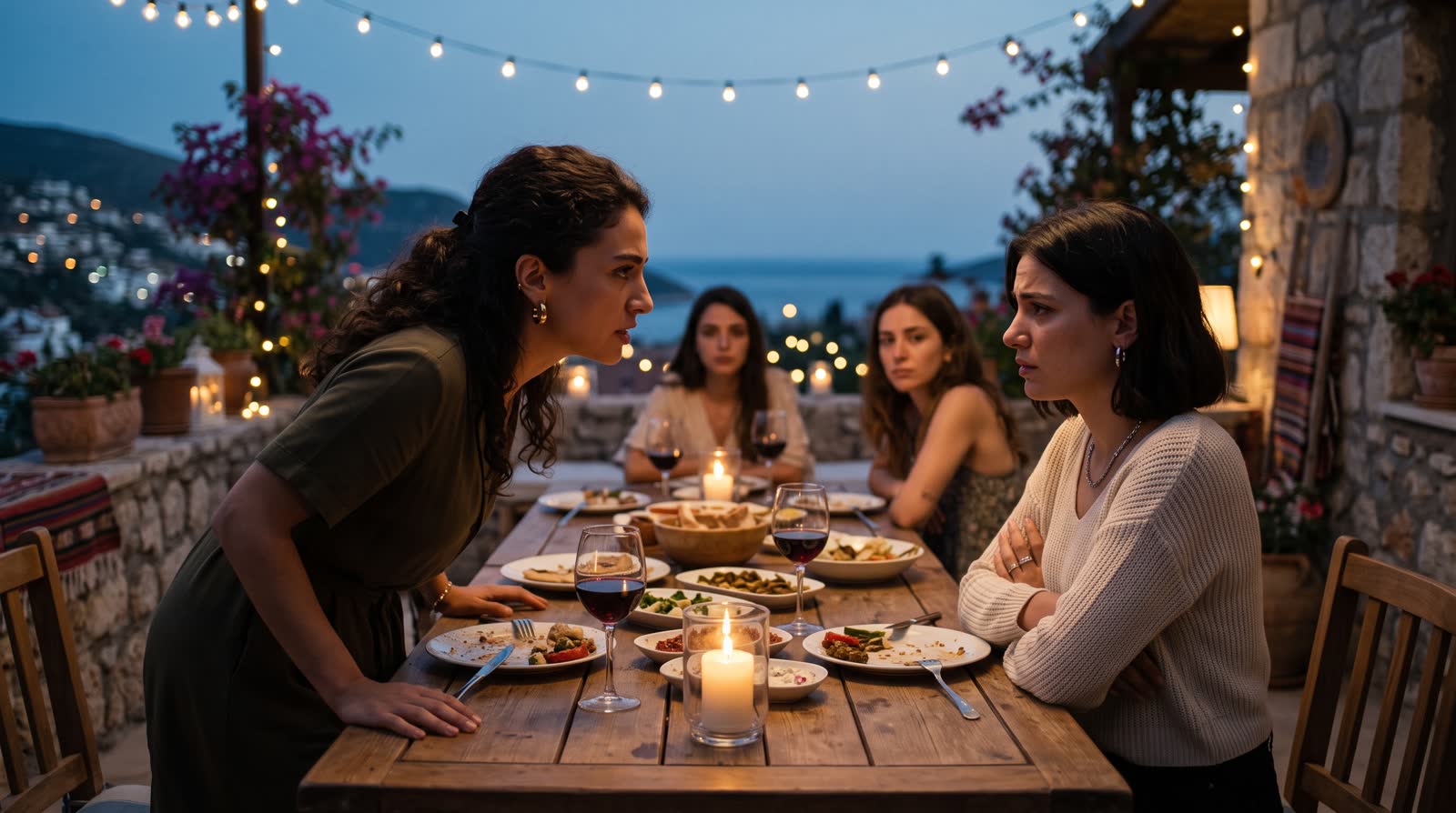 Akşam yemeğinde gerilim